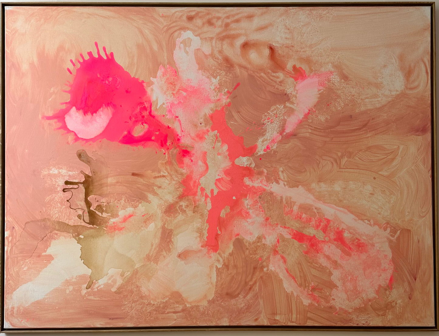 Untitled, 2023 €7,000 120x100cm acrylic on canvas oak framed