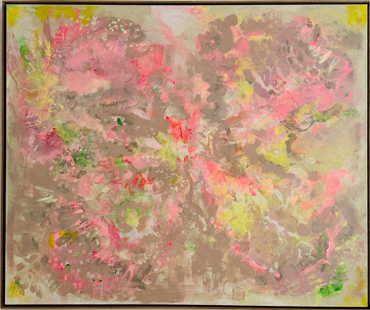 Holy Smoke, 2023 €6,000 100x80cm acrylic/pencil on canvas oak framed