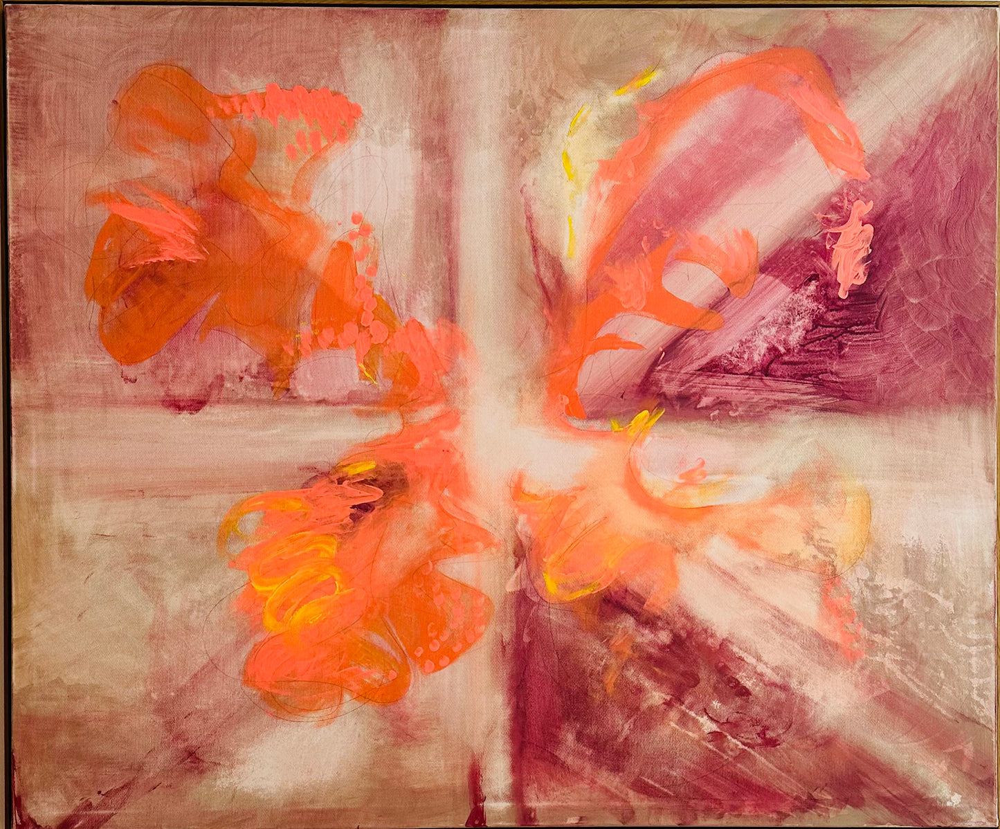 Spell Breaker, 2020 €8,000 100x80cm, acrylic on canvas oak framed