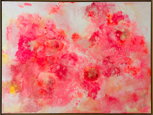 Love Bites, 2022 €7,000 120x100cm acrylic/pastel on canvas oak framed